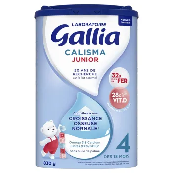Calisma junior 4 lait en poudre d&egrave;s 18 mois Gallia - boite de 830g