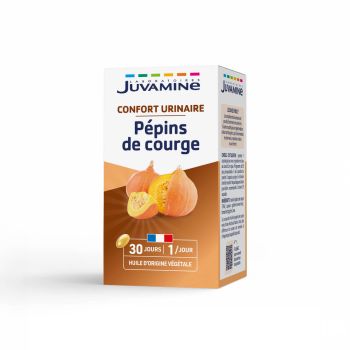 P&eacute;pins de Courge Confort Urinaire Juvamine - bo&icirc;te de 30 capsules
