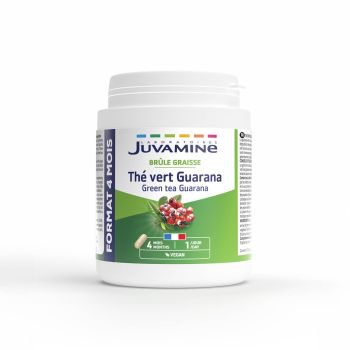Th&eacute; vert Guarana Juvamine - bo&icirc;te de 120 g&eacute;lules