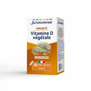 Immunit&eacute; Vitamine D v&eacute;g&eacute;tale Juvamine - boite de 30 g&eacute;lules