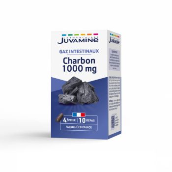 Ballonnements charbon 1000 mg Juvamine - boite de 40 g&eacute;lules