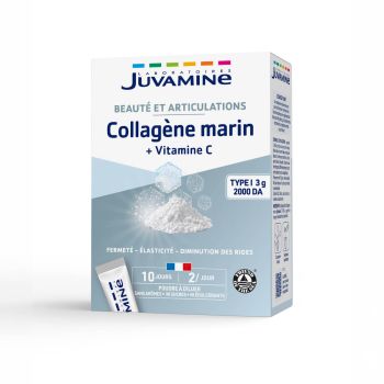 Collag&egrave;ne marin vitamine C Juvamine - boite de 20 sticks
