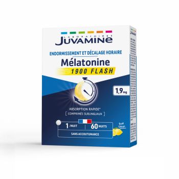 M&eacute;latonine 1900 Flash Juvamine - bo&icirc;te de 60 comprim&eacute;s