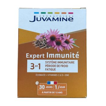 Expert Immunit&eacute; 3en1 Juvamine - boite de 30 comprim&eacute;s