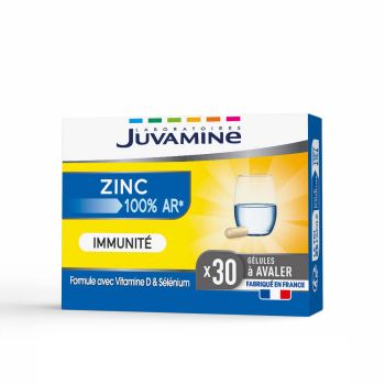 Zinc Immunit&eacute; Juvamine - bo&icirc;te de 30 g&eacute;lules
