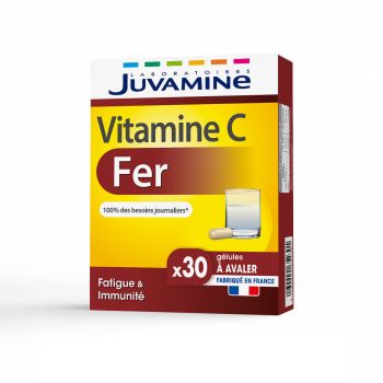 Vitamine C fer Juvamine - bo&icirc;te de 30 g&eacute;lules