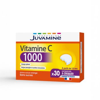 Vitamine C 1000 Juvamine - boite de 30 comprim&eacute;s &agrave; croquer 