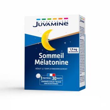 Sommeil m&eacute;latonine Juvamine - boite de 30 comprim&eacute;s