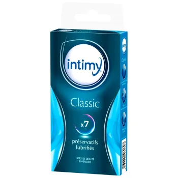 Classic pr&eacute;servatifs lubrifi&eacute;s Intimy - boite de 7 pr&eacute;servatifs