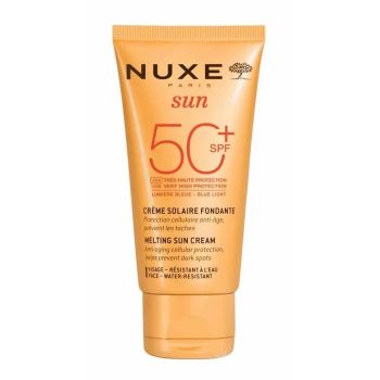 Cr&egrave;me solaire visage fondante SPF50 Nuxe Sun - tube de 50ml