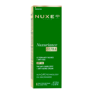Nuxuriance Ultra cr&egrave;me anti-t&acirc;ches et anti-&acirc;ge SPF30 Nuxe - tube de 50ml