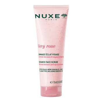 Very Rose gommage &eacute;clat visage Nuxe - tube de 75ml