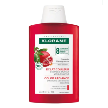 Shampooing &agrave; la grenade &eacute;clat cheveux color&eacute;s Klorane - flacon de 200 ml