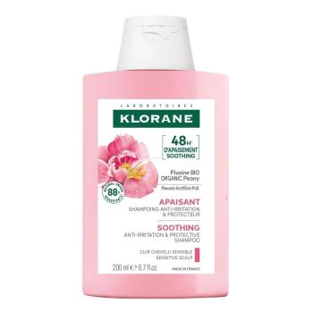Shampooing apaisant & anti-irritant &agrave; la pivoine bio Klorane - flacon de 200ml