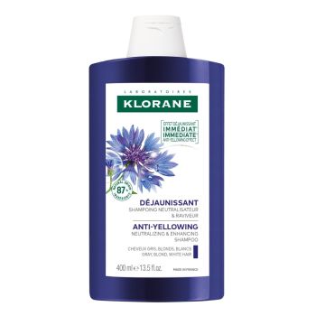 Shampooing d&eacute;jaunissant Centaur&eacute;e bio Klorane - tube de 400 ml