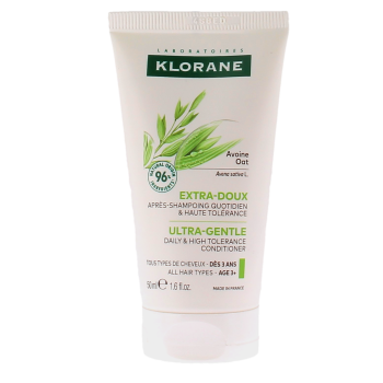 Apr&egrave;s-shampoing extra-doux avoine Klorane - tube de 50ml
