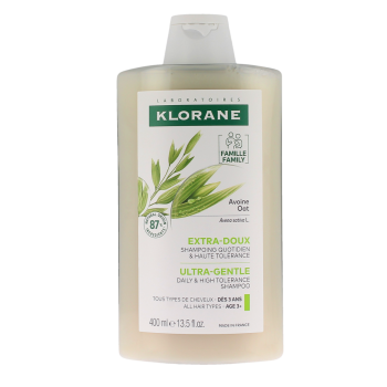Shampooing extra-doux &agrave; l'avoine Klorane - flacon de 400ml