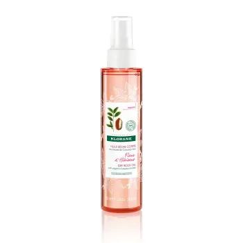 Huile s&egrave;che corps fleur d'hibiscus Klorane - spray de 150ml