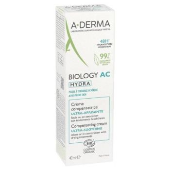 Biology AC Hydra cr&egrave;me compensatrice ultra-apaisante A-Derma - tube de 40ml
