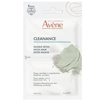 Cleanance masque d&eacute;tox Av&egrave;ne - lot de 2 masques de 6ml
