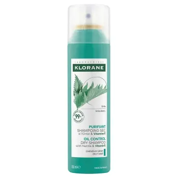 Shampooing sec &agrave; l'Ortie purifiant cheveux gras Klorane - Spray de 150ml