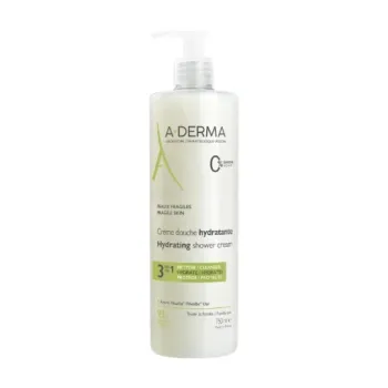 Cr&egrave;me douche hydratante 3en1 A-Derma - flacon pompe de 750ml