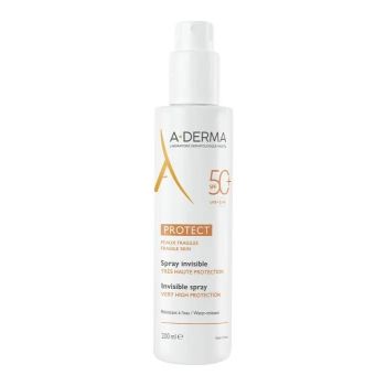 Protect spray invisible tr&egrave;s haute protection SPF50+ A-Derma - spray de 200ml