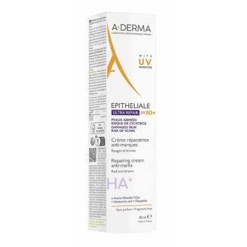 Epitheliale Ultra repair HA+ cr&egrave;me r&eacute;paratrice anti-marques SPF50+ A-Derma - tube de 40ml
