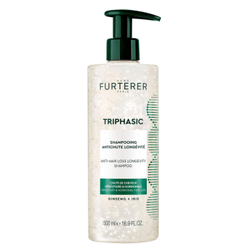 Triphasic shampooing anti-chute long&eacute;vit&eacute; Ren&eacute; Furterer - flacon-pompe de 500ml