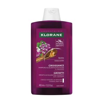 Quinine croissance shampoing acc&eacute;l&eacute;rateur de pousse Klorane  - flacon de 400ml