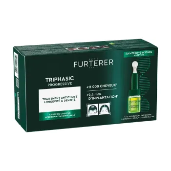 Triphasic Progressive traitement anti-chute Ren&eacute; Furterer - boite de 8 flacons de 5,5ml