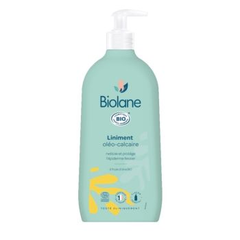 Liniment ol&eacute;o-calcaire bio Biolane - flacon-pompe de 500ml	