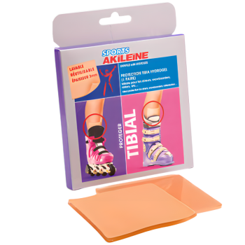 Protection tibia hydrogel sports akile&iuml;ne - 1 paire lavable et r&eacute;utilisable