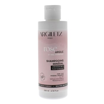 Shampooing Argile rose et miel cheveux secs Argiletz - flacon de 200 ml