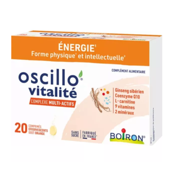 Oscillo vitalit&eacute; complexe multi-actifs Boiron - boite de 20 comprim&eacute;s 