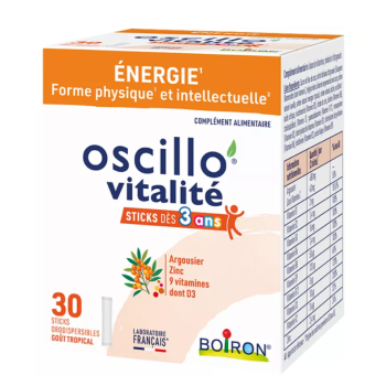 Oscillo vitalit&eacute; &eacute;nergie Boiron - boite de 30 sticks