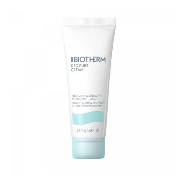 D&eacute;o Pure Cr&egrave;me anti-transpirante Biotherm - tube de 75 ml