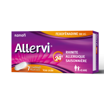 Allervi 120 mg - bo&icirc;te de 7 comprim&eacute;s pellicul&eacute;s