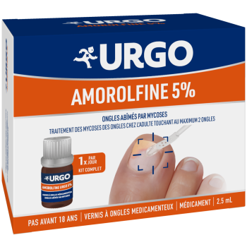 Amorolfine Urgo 5% vernis &agrave; ongles - flacon de 2,5ml