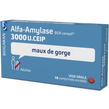 Alfa-amylase Biogaran - boite de 18 comprim&eacute;s