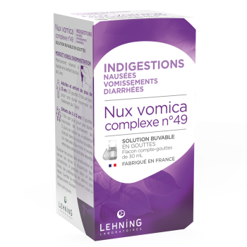 Nux Vomica complexe n&deg;49 Lehning - flacon compte-gouttes de 30ml