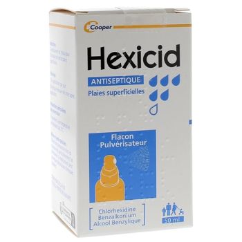 Hexicid solution antiseptique - spray de 50ml