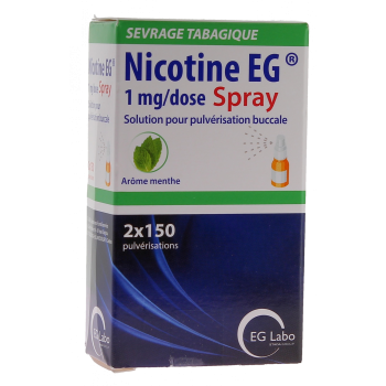 Nicotine EG 1 mg/dose ar&ocirc;me menthe - spray de 15ml