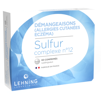 Sulfur complexe n&deg;12 d&eacute;mangeaisons Lehning - bo&icirc;te de 60 comprim&eacute;s