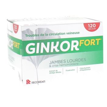 Ginkor fort g&eacute;lule - bo&icirc;te de 120 g&eacute;lules