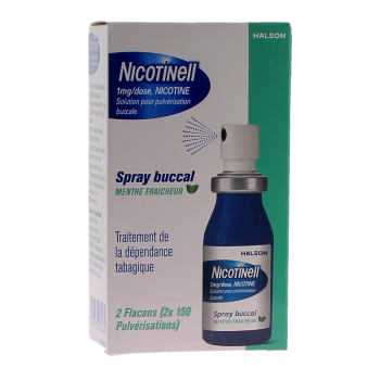 Nicotinell Spray nicotine 1mg/dose - bo&icirc;te de 2 flacons de 13,2ml