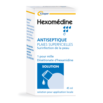 Hexomedine 1/1000 solution pour application locale - flacon de 45ml