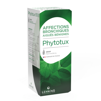 Phytotux sirop affections bronchiques aigu&euml;s benignes Lehning - flacon de 250 ml