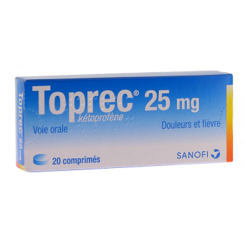Toprec 25 mg - bo&icirc;te de 20 comprim&eacute;s
