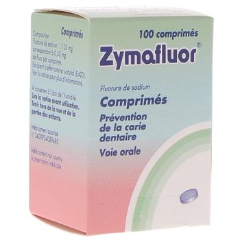 Zymafluor 0,50 mg - flacon de 100 comprim&eacute;s